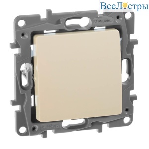 Переключатель одноклавишный Legrand Etika 10A 250V слоновая кость 672305