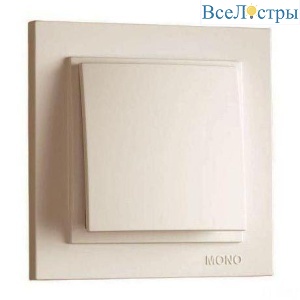 Выключатель Mono Electric Despina одноклавишный крем 102-170025-100