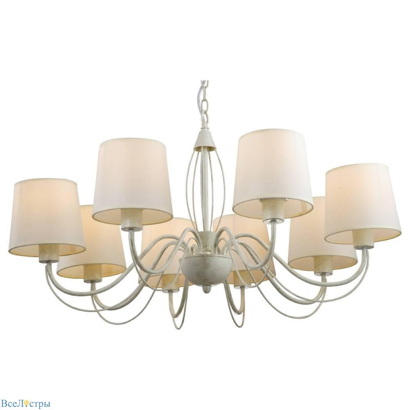 подвесная люстра arte lamp orlean a9310lm-8wg