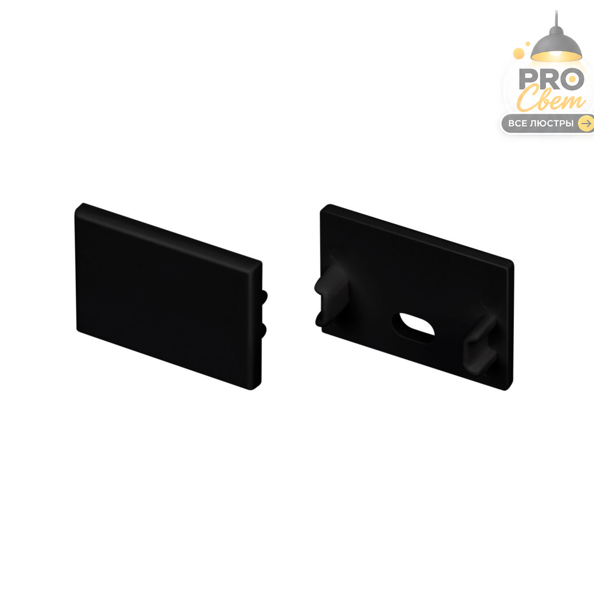 комплект заглушек arlight fantom-bent-w21 black (пластик) 064567