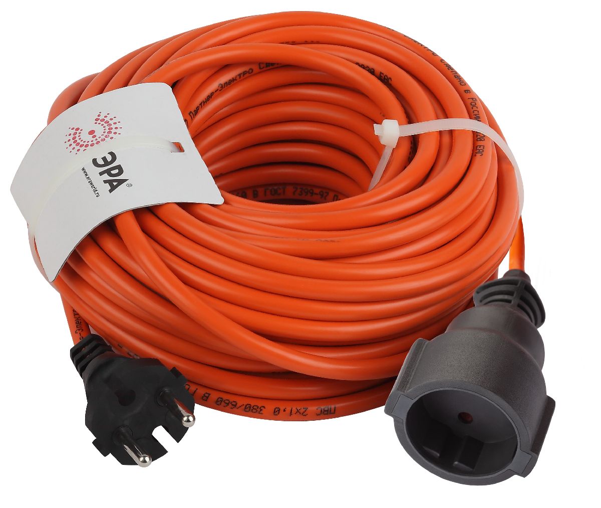 удлинитель силовой эра upx-1-2x1-20m б0046806
