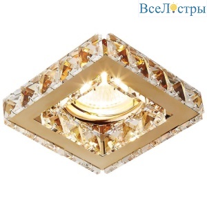 Встраиваемый светильник Ambrella Light Crystal K110 CL/G