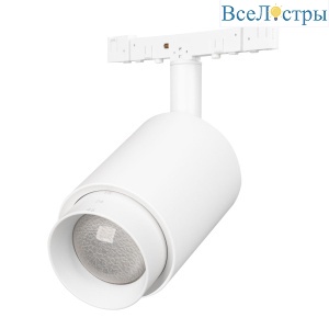 Трековый магнитный светильник Arlight MAG-MICROCOSM-SPOT-ZOOM-R47-9W Warm3000 (WH, 15-55 deg, 24V) (IP20 Металл) 051807
