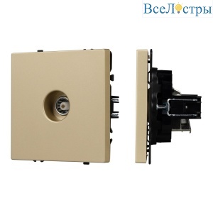 Механизм телевизионной розетки Arlight SCT-NOBE-MTV1-SFPL-GD (Золотой песок) 054294