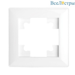 Рамка 1-постовая Stekker Катрин белый PFR00-7001-01 39792
