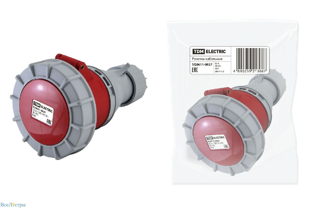 розетка кабельная tdm electric sq0611-0027