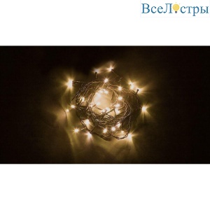 Светодиодная гирлянда Feron Линейная 230V 2700K теплый белый с мерцанием CL04 32297