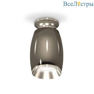 Комплект накладного светильника Ambrella light Techno Spot XS1123040 DCH/PSL черный хром/серебро полированное (N6903, C1123, N7032)