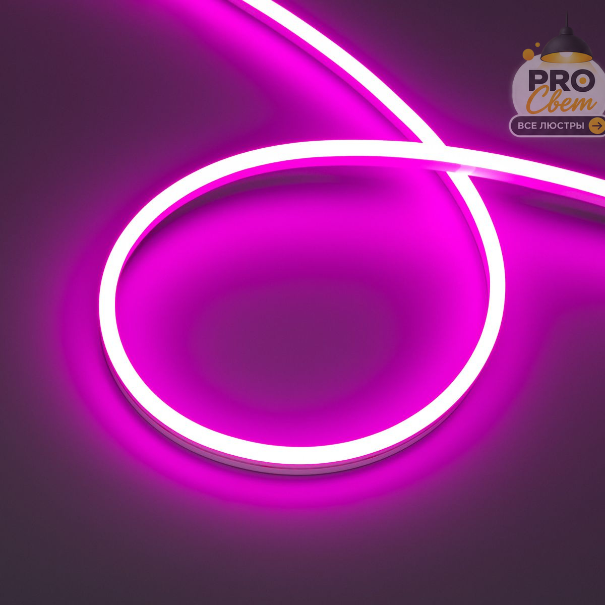 светодиодная лента герметичная arlight halo-side-a168-6x13mm 24v pink (10 w/m, ip67, 2835, 5m) (силикон) 061562