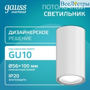 Накладной светильник Gauss Basic HD060