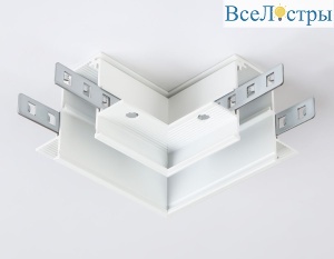 Коннектор угловой для встраиваемого шинопровода под ГКЛ 9,5мм Ambrella Light Magnetic Standard GL3352-9.5
