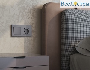 Комплект механизма электрической розетки 2USB С+C 20W с/з на винтовых зажимах 16A-250V Alfa Сталь матовый Quant Ambrella Volt MA510510 (AP5105, VM165)