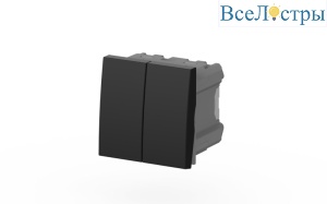 Выключатель двухклавишный ELBI Moda Vox 611-044832-202