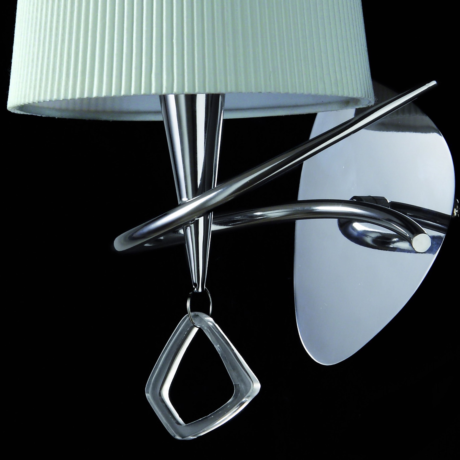 бра mantra mara chrome - white 1647