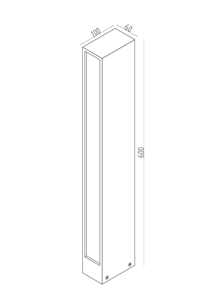 уличный светодиодный светильник maytoni hof o422fl-l12gf