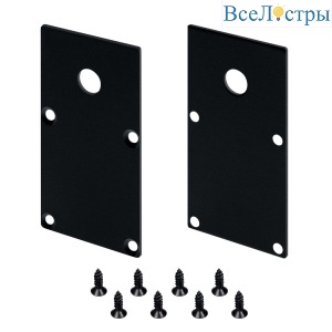 Заглушка Arlight LINE-S-3667 BLACK с отверстием 042915