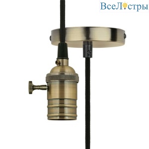 Подвесной светильник (UL-00004500) Uniel DLC-V-S24K/E27 TS/1M/BL Bronze