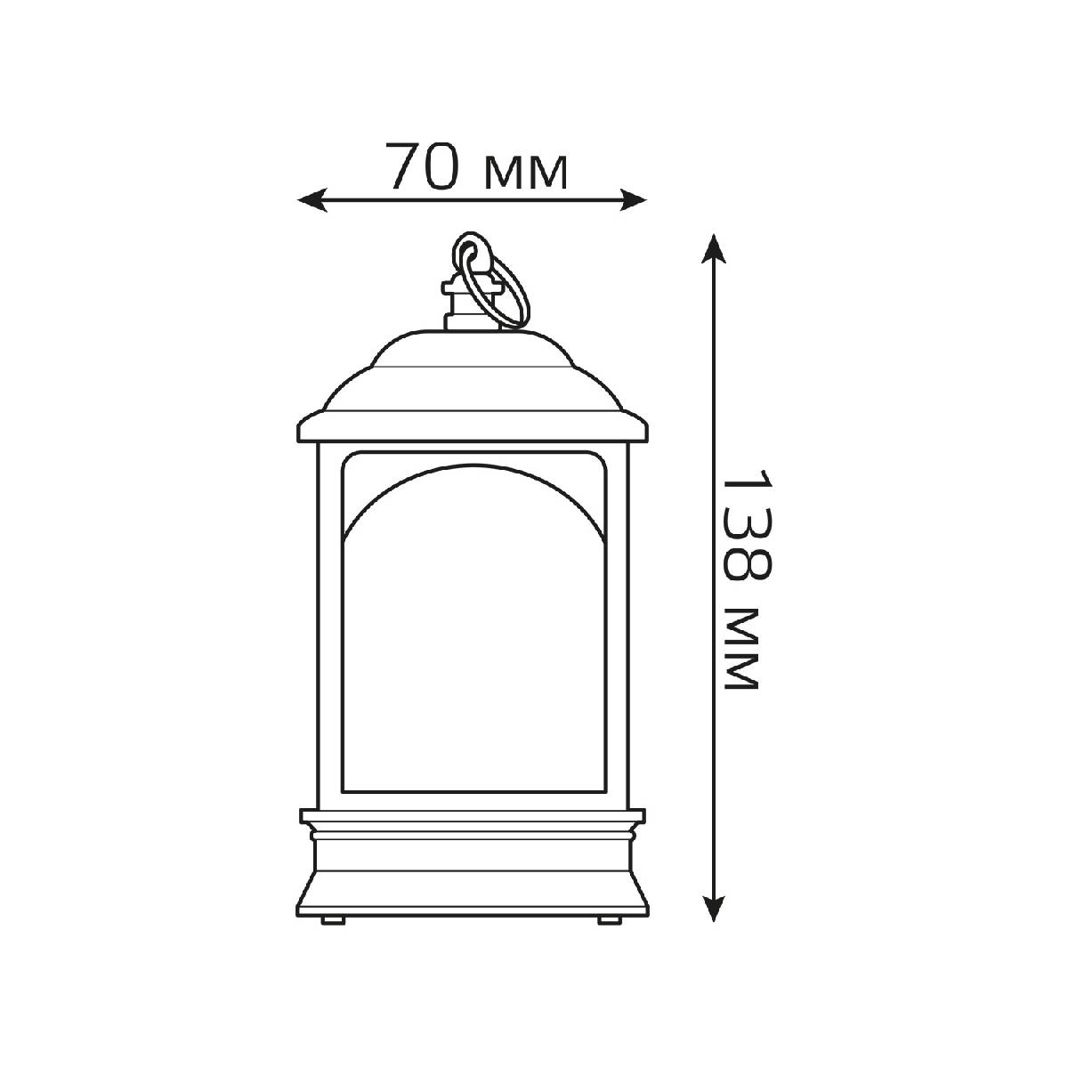 светодиодный фонарь снеговик gauss holiday hl030