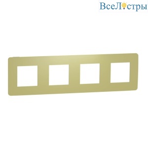 Рамка 4-постовая Schneider Electric Unica New NU280811