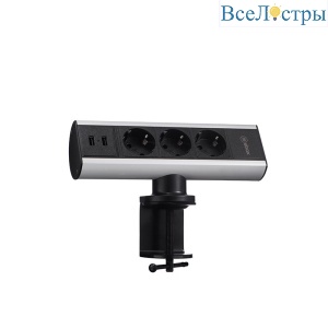 Блок розеток 102 (3 секции и 2 USB) Mebax 00-00001175