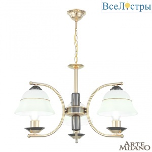 Подвесная люстра Arte Milano Florentia-1240 301240/3 Bk/Gd