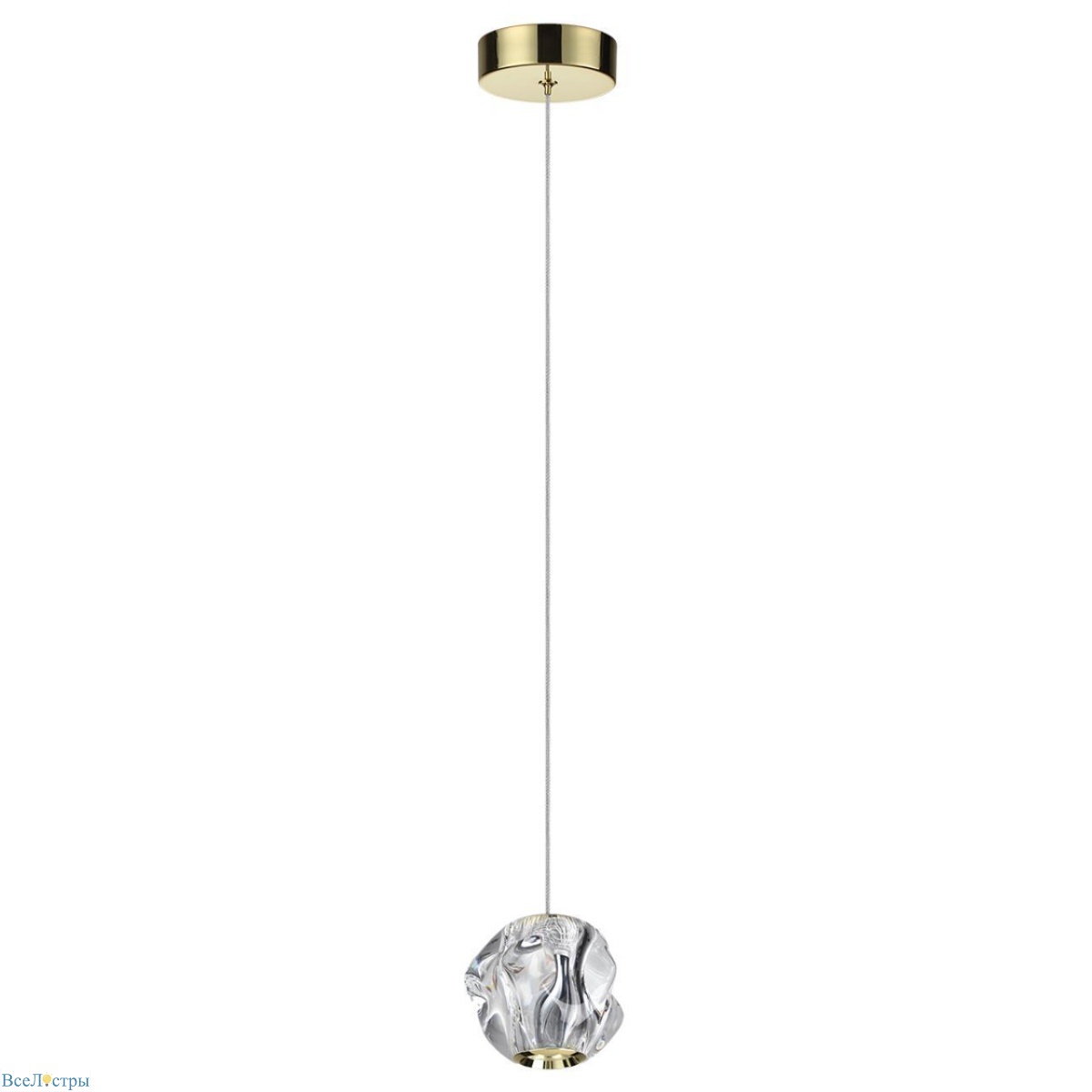 подвесной светодиодный светильник odeon light l-vision jemstone 5085/5l