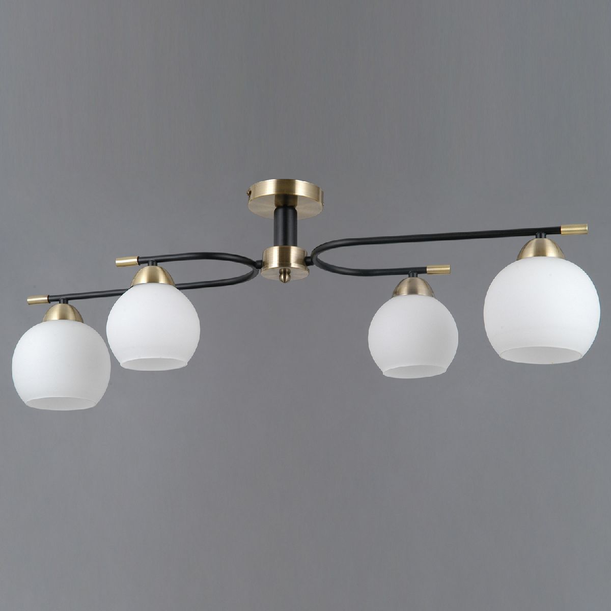 потолочная люстра illumico il0638-4csq-24 ab bk libra