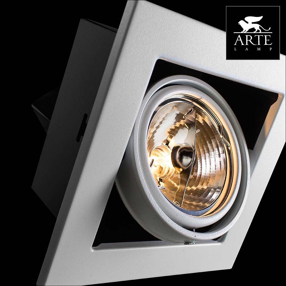 встраиваемый светильник arte lamp technika a5930pl-1wh