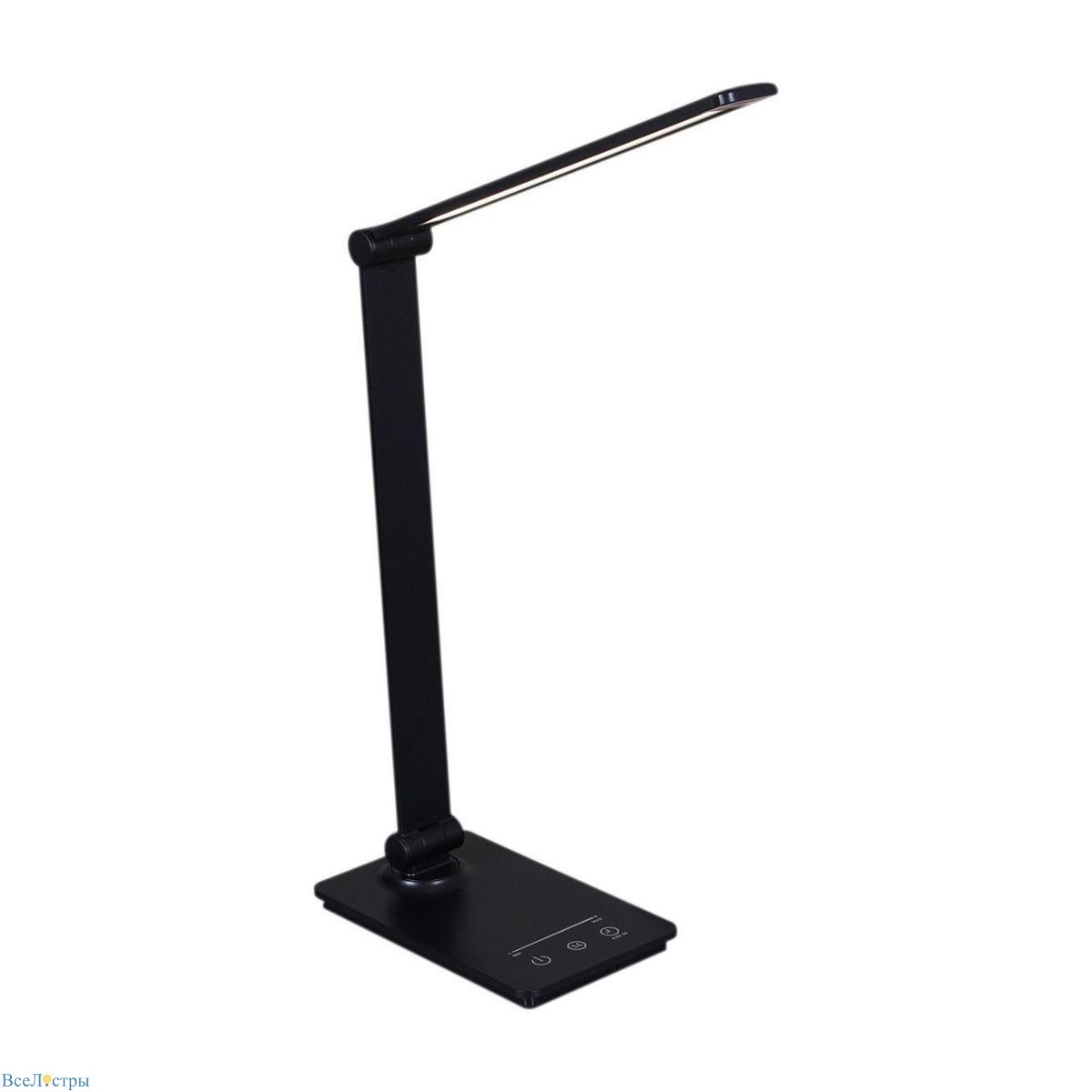 настольная лампа reluce 02088-0.7-01t bk (usb)