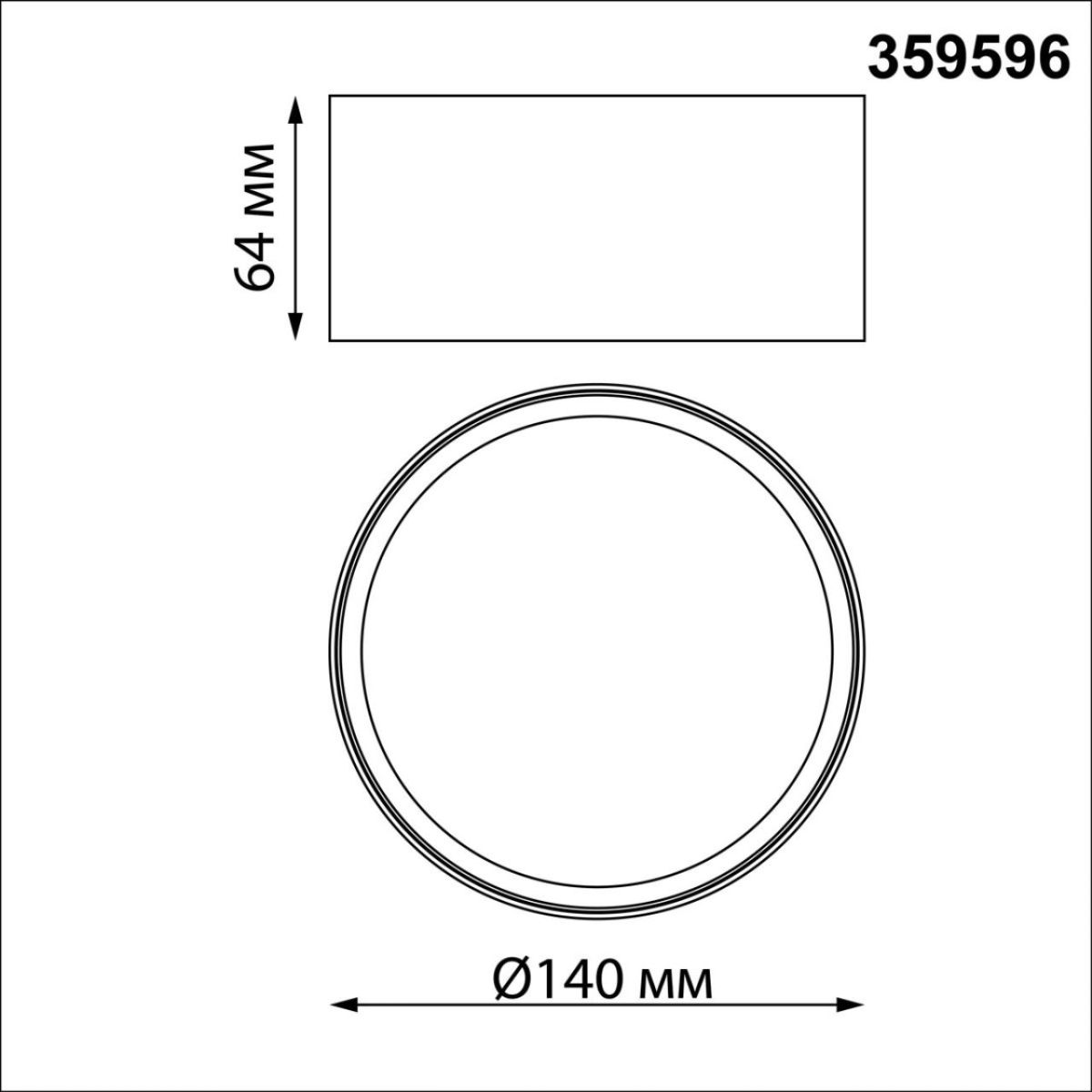 накладной светильник novotech over orbis 359596