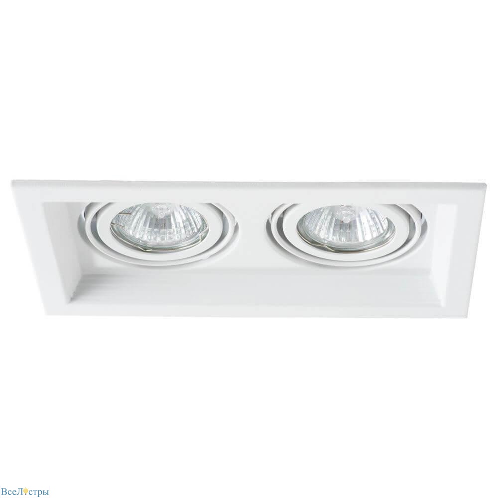 встраиваемый светильник arte lamp canis a6661pl-2wh