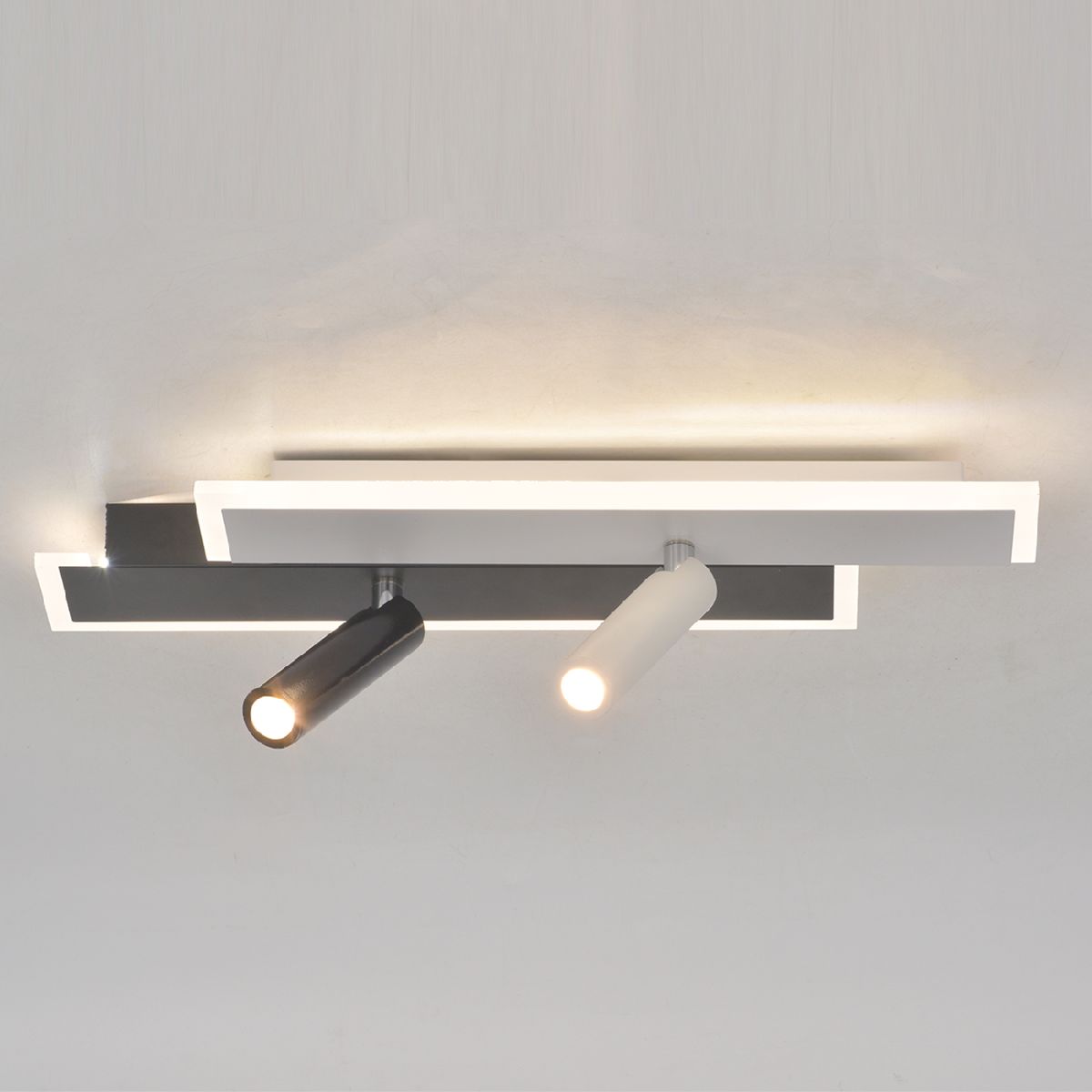 потолочный светильник escada 20047sma/01led wh/bk