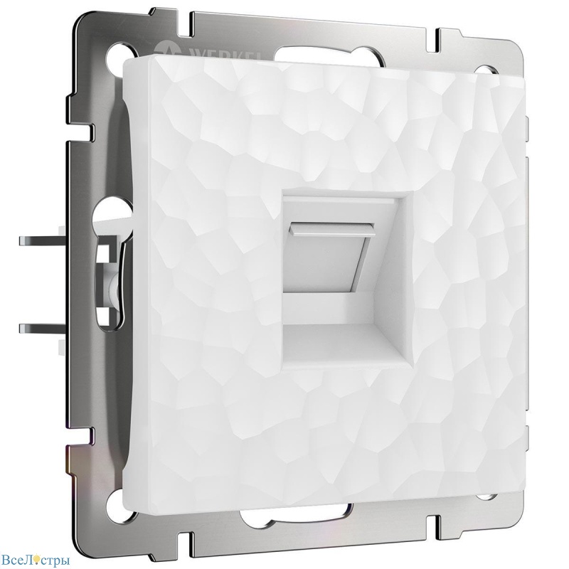 розетка werkel hammer ethernet rj-45 белый w1281001 4690389163029