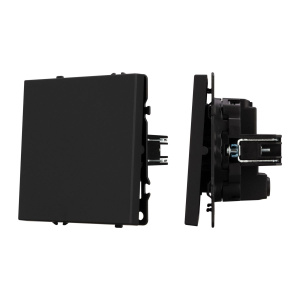 Выключатель перекрёстный 1 кл софт-тач черный оникс Arlight SWT-MKX1-SFPL-BK (250V, 10A) 054249(1)