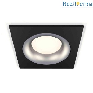Комплект встраиваемого светильника Ambrella light Techno Spot XC7632004 SBK/MCH черный песок/хром матовый (C7632, N7013)