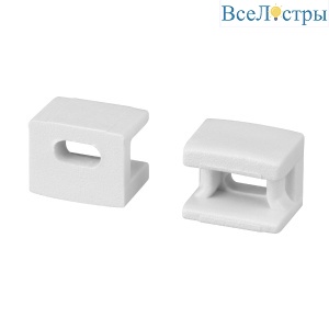 Заглушка Arlight PLINTUS-FANTOM-BENT WHITE с отверстием 043898