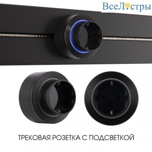 Трековая розетка Arte Milano Am-track-sockets-39 397952TS/ES Black