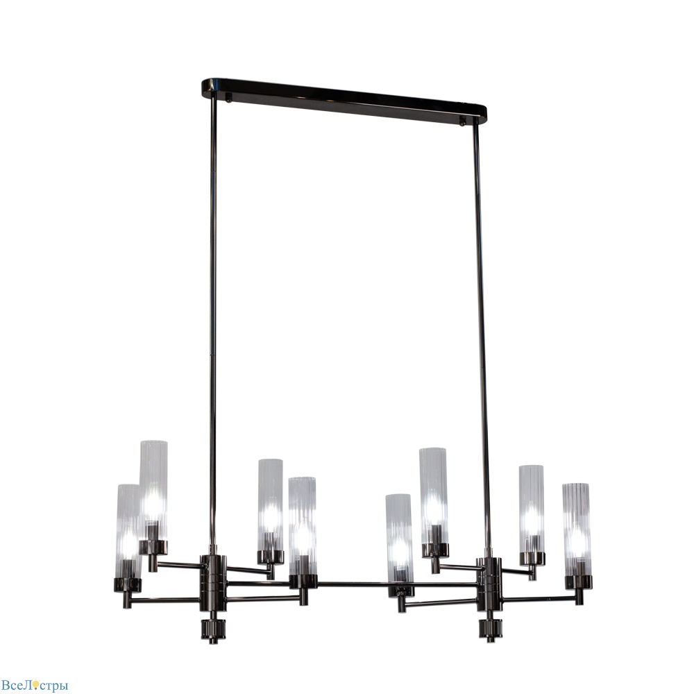 люстра на штанге am group indigo spl8 pearl black