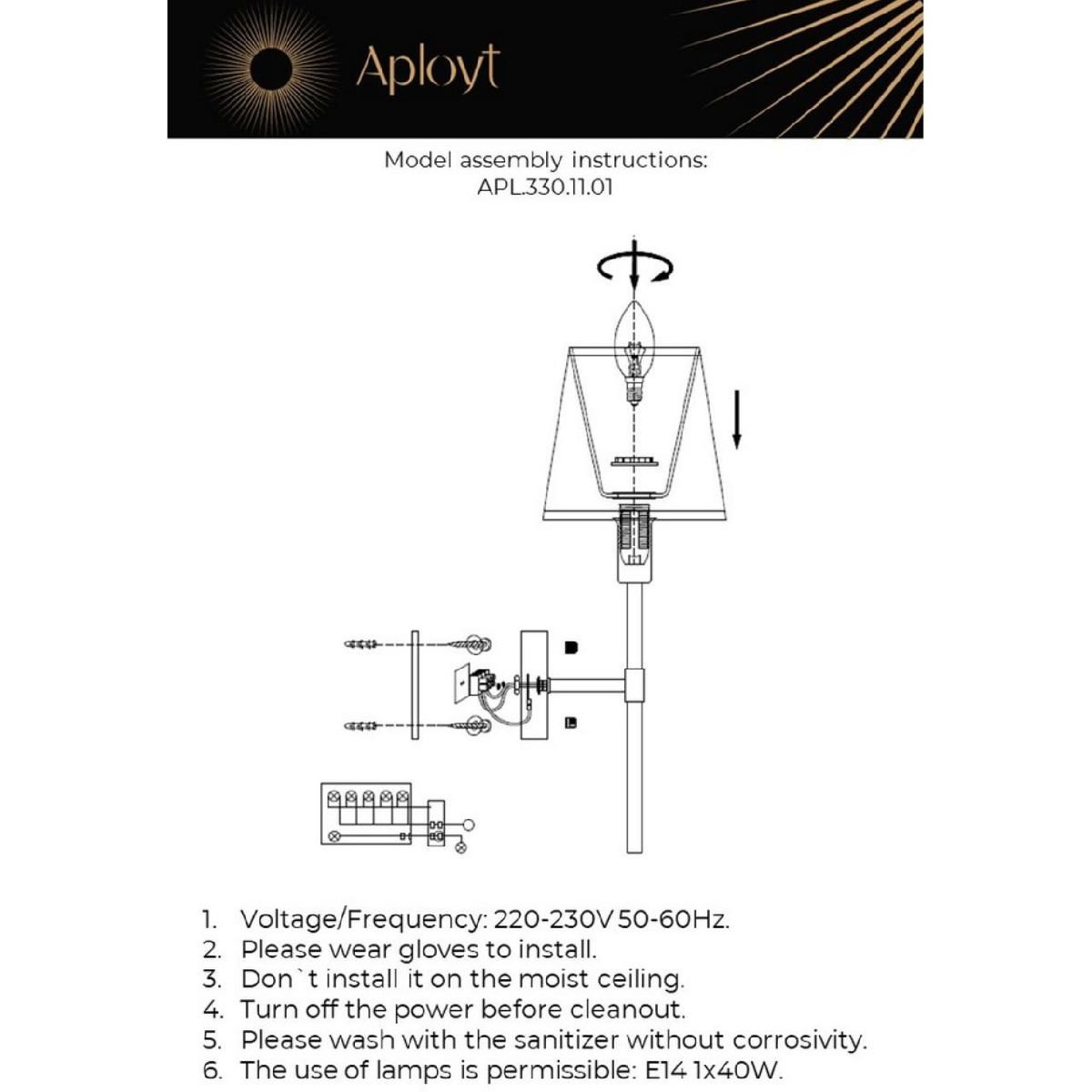 бра aployt zofia apl.330.11.01