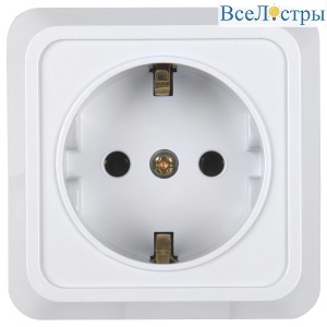 Розетка двойная 2П+3 General Альфа 477007