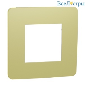 Рамка 1-постовая Schneider Electric Unica New NU280211