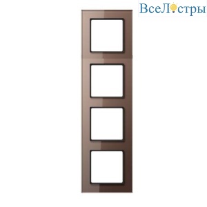 Рамка четырехместная Jung AC584GLMO