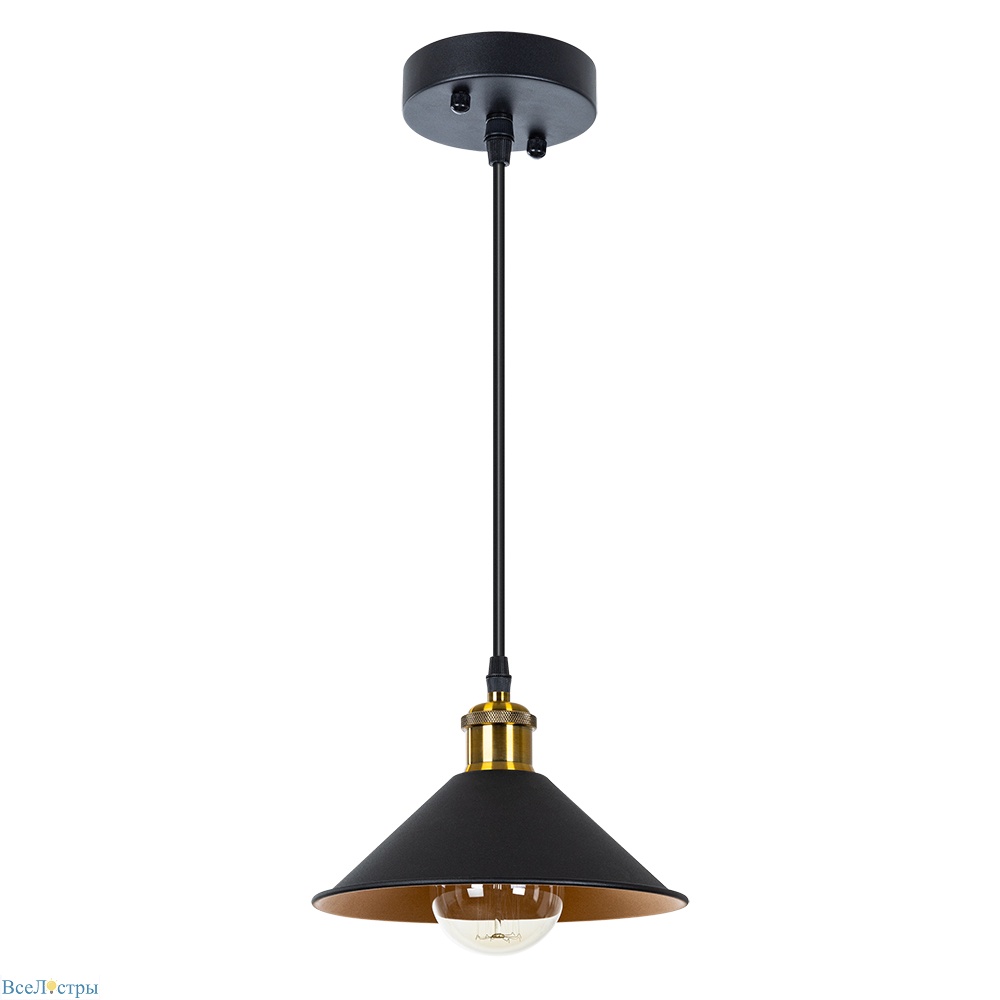 подвесной светильник arte lamp cappello a7037sp-1bk