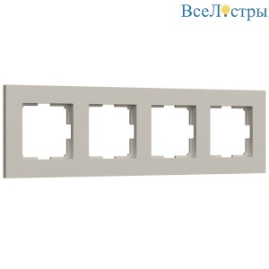 Рамка на 4 поста Werkel Slab (дымчатый софт) W0042917 4690389218453 a071628