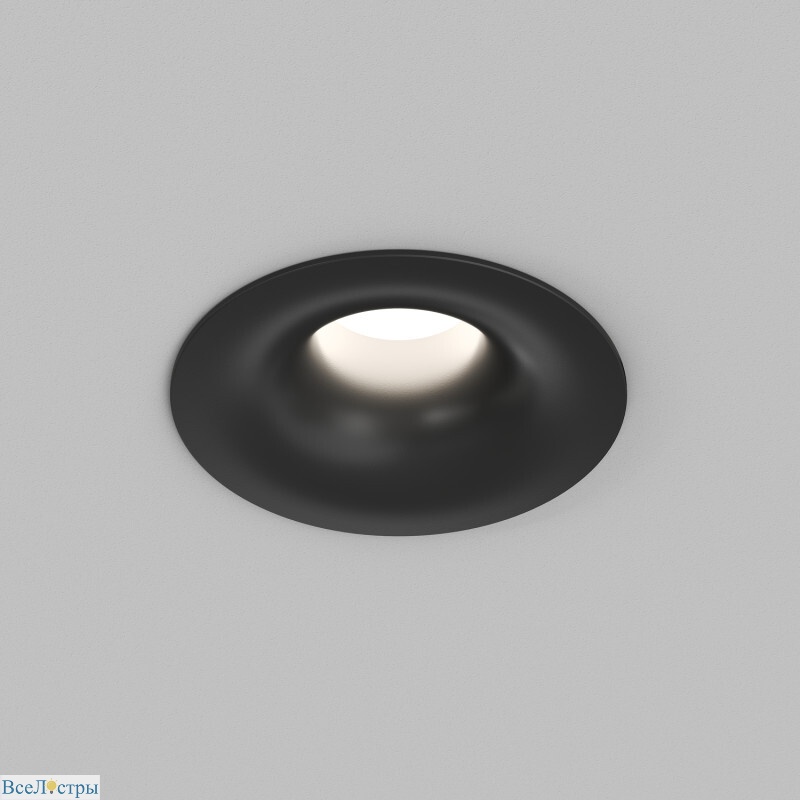 встраиваемый светильник denkirs shine glow dk2430-bk