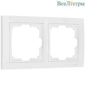 Рамка на 2 поста Werkel Snabb basic белый W0022001 4690389161346