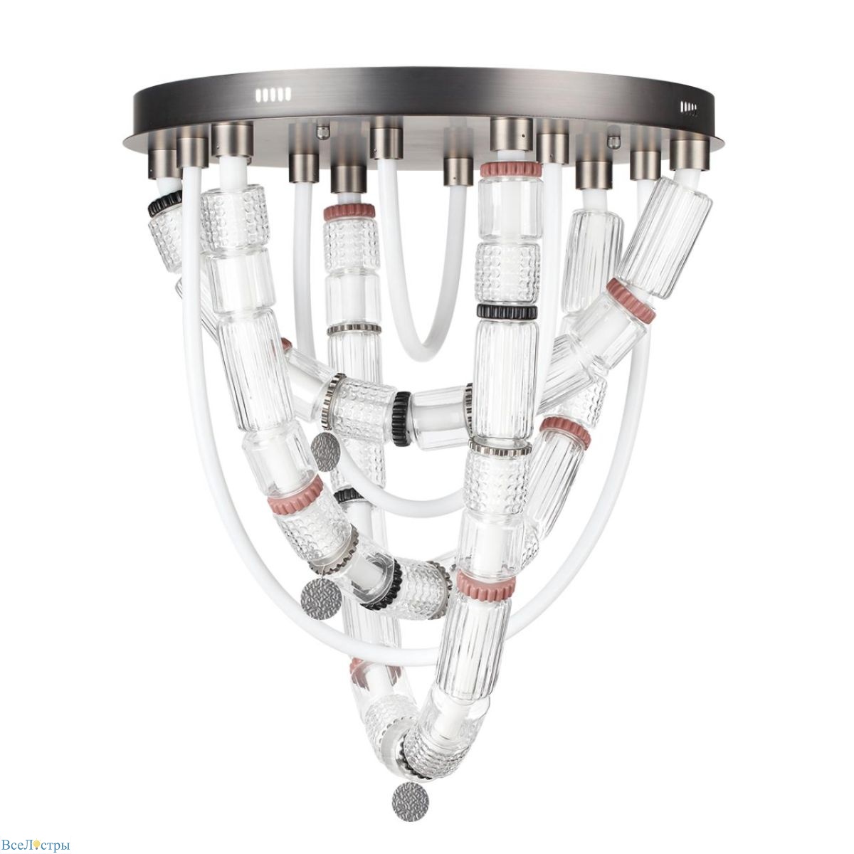 потолочная люстра odeon light l-vision collier 5456/80cl