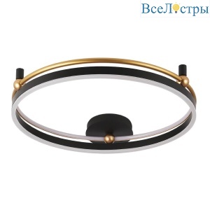 Потолочный светодиодный светильник Crystal Lux Fernando PL72W Led Black/Gold