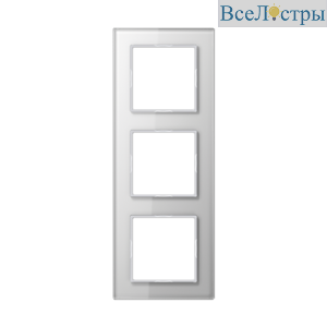 Рамка трехместная Jung AC583GLWW