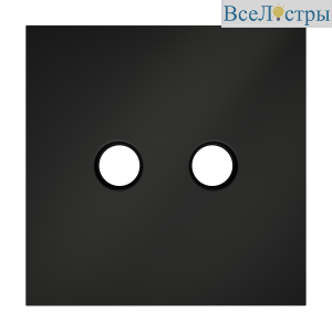 Накладка для розетки телевизионной оконечной TV+SAT Voltum S70 (черный матовый) VLS001608